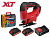 Аккум. лобзик WORTEX CJS 6529 в чем. ALL1 XLT SET 18 В, 0-2900 об/мин, 65 мм, 2х2 А*ч
