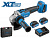 Аккум. углошлифмашина BULL CSG 1812 R в чем. XLTpro БЕСЩЕТ, 125 мм, рег. об., 8000 об/мин, 2х4 А*ч