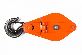 Блок монтажный однорольный с  крюком TOR HQG(L) K1-5,0 т с откидной щекой (G)