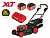 Газонокосилка аккум. WORTEX CLM 4536-4 в кор. XLT SET БЕСЩЁТ.ДВИГ., САМОХОД., 18В+18В, 2х6Ач акб