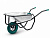 KRAFTOOL MAXDrive-1 110л, 260 кг, одноколесная, с трубным усилителем, кузов 0,9 мм, полиуретановое колесо, тачка строительная (39862)