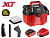 Аккум. пылесос WORTEX CVC 1815 в кор. XLT SET БЕСЩЁТ., 18 В, 9-15 кПа, 10 л, строительный