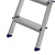 Стремянка, 3 ступени, алюминиевая, Сибртех