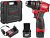 Аккумуляторная дрель-шуруповерт WORTEX LX BD 1220 DLi 12В, 30 Нм, 2*1.5 Ач, патрон 10 мм, бесщёт.