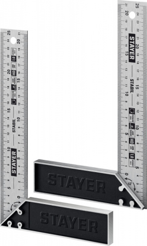 STAYER 250 мм, столярный угольник, Professional (3431-25)