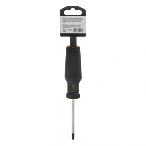 Отвертка, PH1х75 мм, S2, 3к рукоятка Denzel