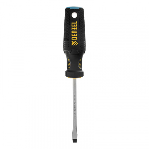 Отвертка, SL6x100 мм, S2, 3к рукоятка Denzel
