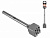 Зубило бучарда SDS-max 45x45x265 мм 16 зуб. GEPARD