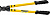 STAYER Hercules XC-25, d 25 мм, 350 мм, кабелерез, Professional (2334-35)