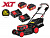 Газонокосилка аккум. WORTEX CLM 4536-4 в кор. XLT SET БЕСЩЁТ.ДВИГ., САМОХОД., 18В+18В, 2х4Ач, компл.