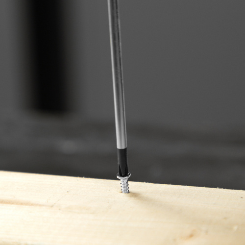 Отвертка, PH0х75 мм, S2, 3к рукоятка Denzel