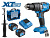 Аккум. дрель-шуруповерт BULL SR 1805 Xcase XLTpro, 2х6 А*ч, БЕСЩЕТ., 18 В, 120 Н*м, БЗП(мет.) 13 мм