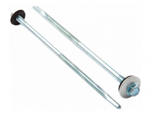 Саморез для сэндвич-панелей 6.3/5.5х105 мм цинк (100 шт в карт. уп.) STARFIX