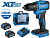 Аккум. дрель-шуруповерт BULL SR 1804 R-series Xcase XLTpro БЕСЩЕТ., Импульс., 18 В, 50 Н*м, 2х4 А*ч