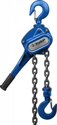 ЗУБР 3 т, 1.5 м, ручная цепная рычажная таль, Профессионал (43090-3)