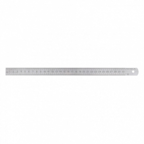 Линейка измерительная, 300 мм, металлическая Россия