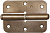 ПН-85, 85 x 41 х 2.5 мм, левая, цвет бронзовый металлик, карточная петля (37645-85L)