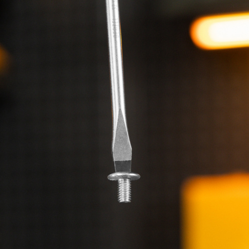 Отвертка, SL6x150 мм, S2, 3к рукоятка Denzel