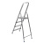 Стремянка, 4 ступени, алюминиевая, Сибртех
