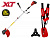 Триммер аккум. WORTEX TB 3036 AT XLT SOLO БЕСЩЁТ.ДВИГ., 18В+18В, шир.скаш.380/255 мм леска/нож