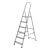 Стремянка, 6 ступеней, алюминиевая, Сибртех