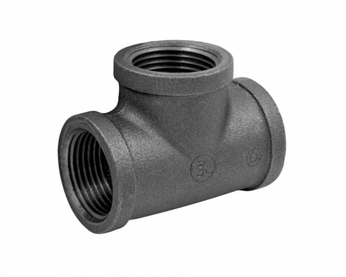 Тройник 1 1/2" чугун черн., AV Engineering