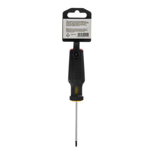 Отвертка, PH0х75 мм, S2, 3к рукоятка Denzel