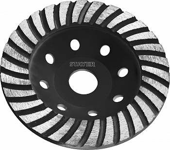 Сегментированная алмазная чашка STAYER Turbo-Plus d 125 мм