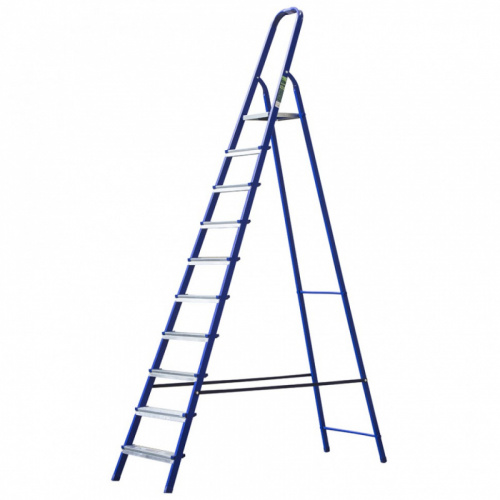 Стремянка, 10 ступеней, стальная, Сибртех