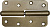 ПН-110, 110 x 41 х 2.8 мм, правая, цвет золотой металлик, карточная петля (37653-110R)