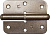 ПН-85, 85 x 41 х 2.5 мм, правая, бронзовый металлик, карточная петля (37645-85R)