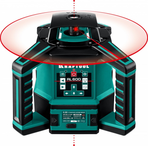 KRAFTOOL RL600, 600 м, ротационный лазерный нивелир (34600)