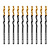 Сверло по металлу, 4,2 мм, HSS-Tin, Golden Tip, 10 шт. Denzel
