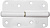 ПН-110, 110 x 41 х 2.8 мм, правая, цвет белый, карточная петля (37651-110R)