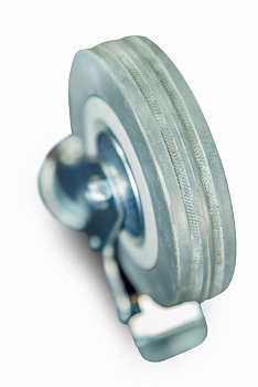 Колесо аппаратное поворотное SChgb 55 120 мм под болт с тормозом (F)