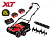 Аккум. аэратор-скарификатор WORTEX CAE 3736 ALL1 XLT SET БЕСЩЁТ.ДВИГ., 18В+18В, шир. 37 см