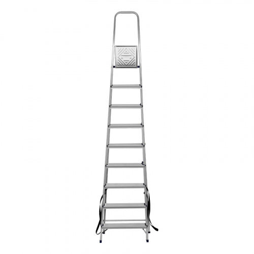 Стремянка, 9 ступеней, алюминиевая, Сибртех