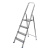 Стремянка, 4 ступени, алюминиевая, Сибртех