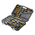 Набор инструментов, 1/2", 1/4", CrV, S2, пластиковый кейс, 84 предмета Denzel